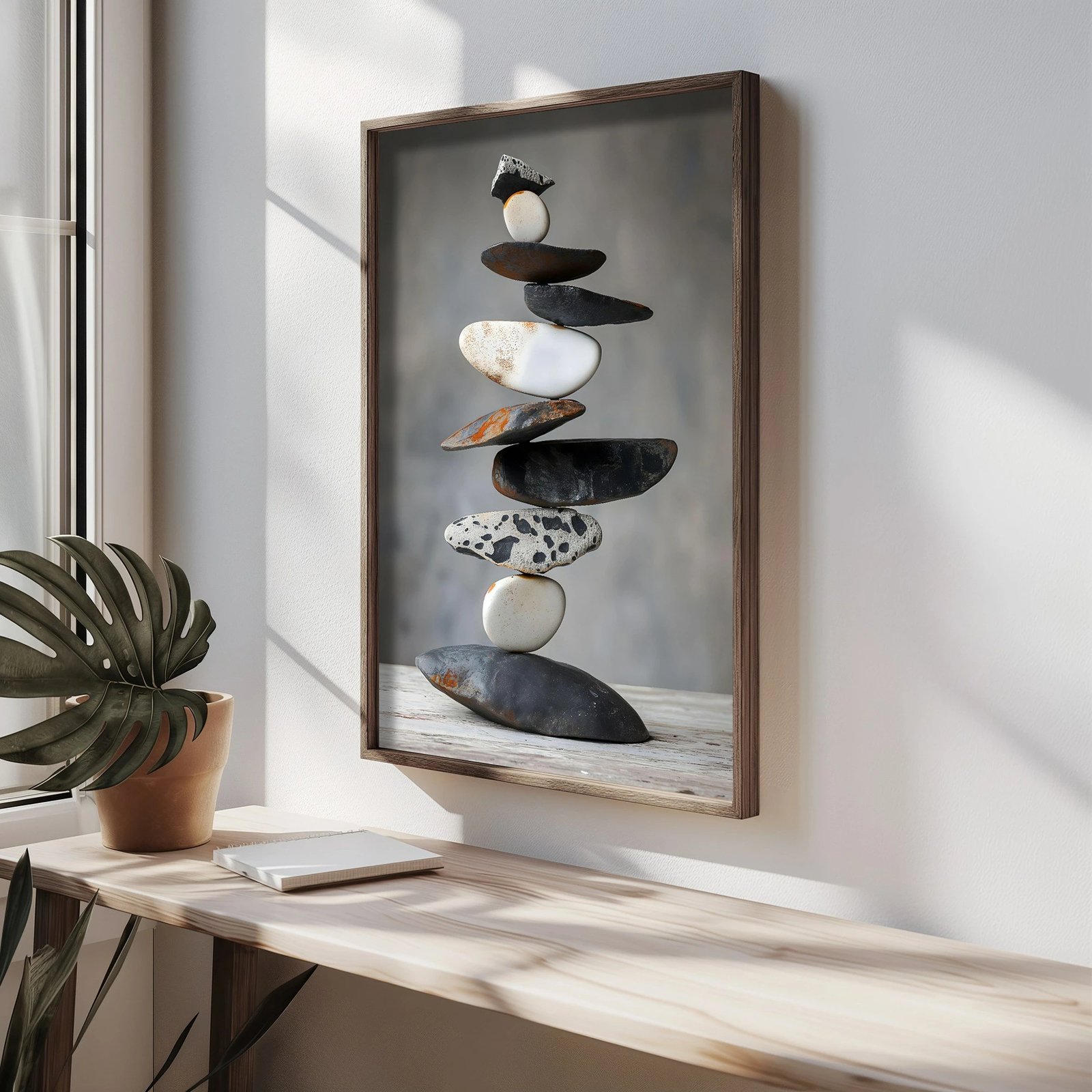 Pikturë dekorative me kornizë MDF, shumëngjyrëshe, HUM088