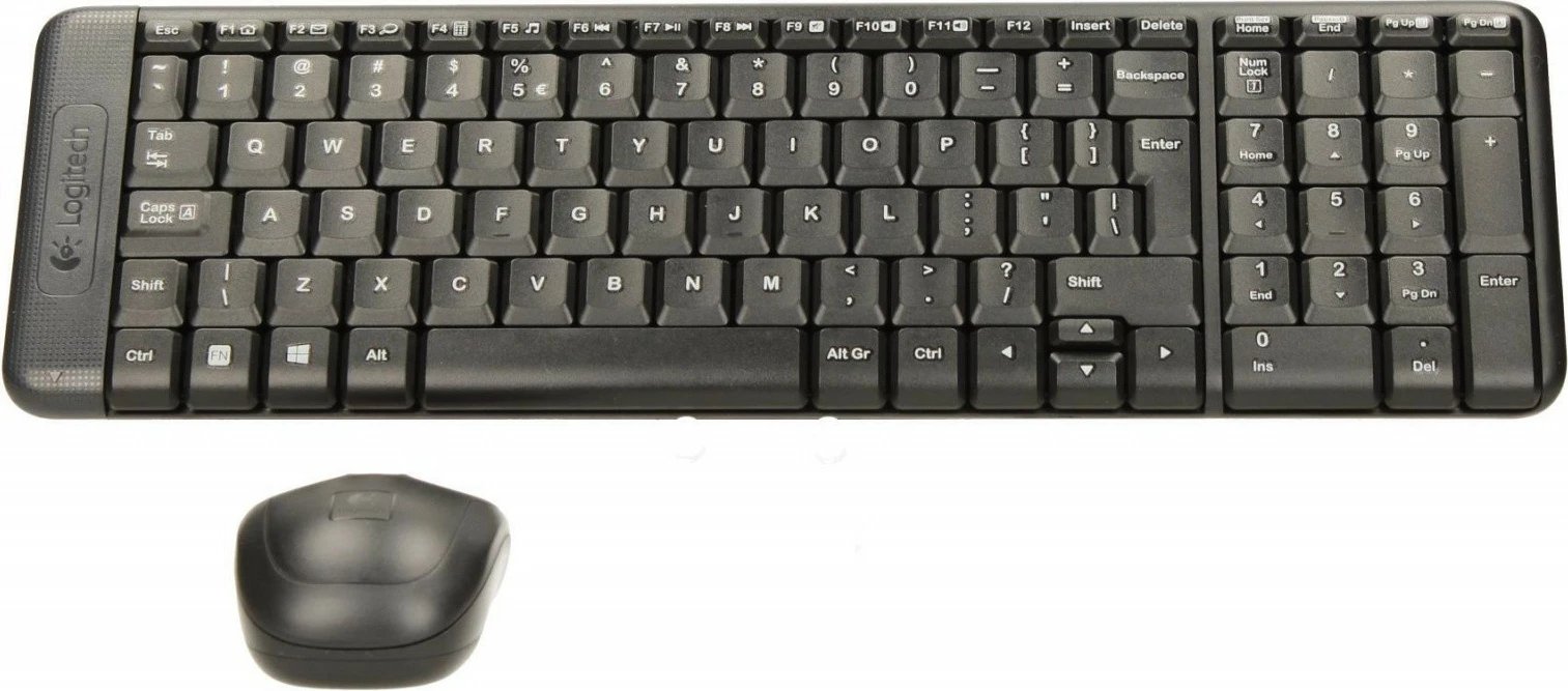 Set tastierë dhe maus Logitech MK220, wireless, USB, e zezë