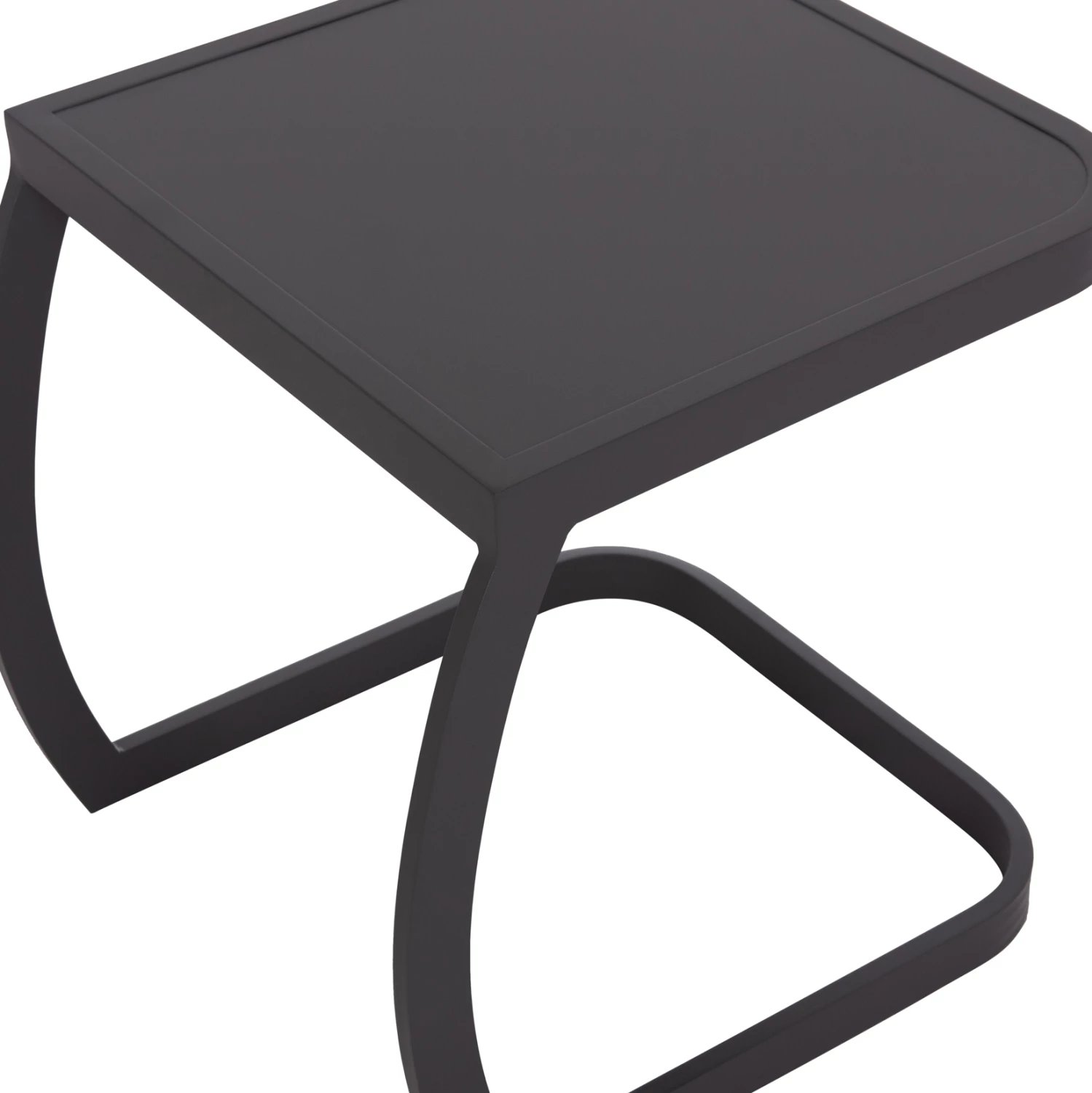 Tavolinë anësore për shezlong, alumini, ngjyrë gri, RICKON FH6324.01, 45x48x49.5cm