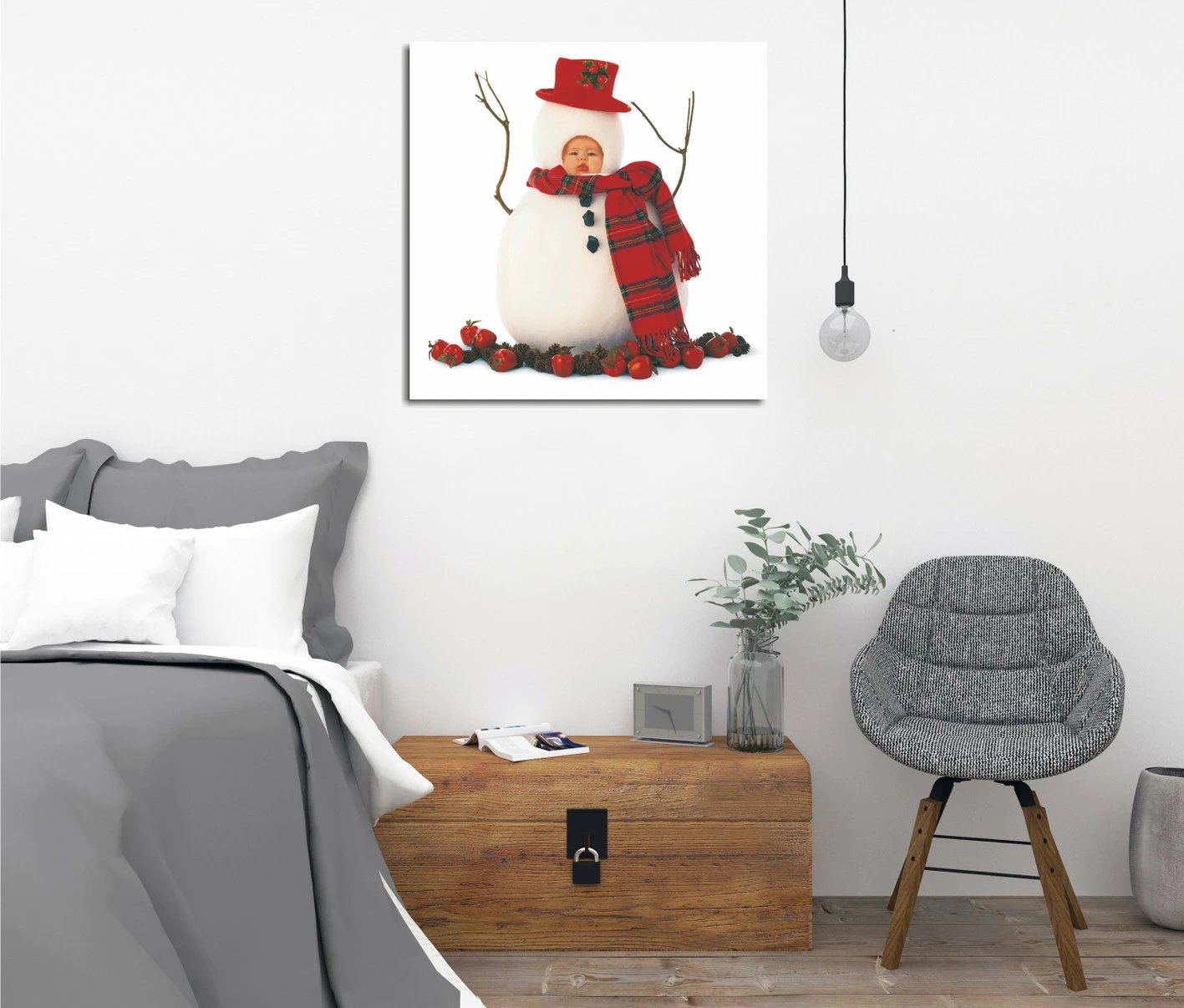 Pikturë dekorative në kanavacë Wallity, KC200, shumëngjyrëshe, 45x45cm