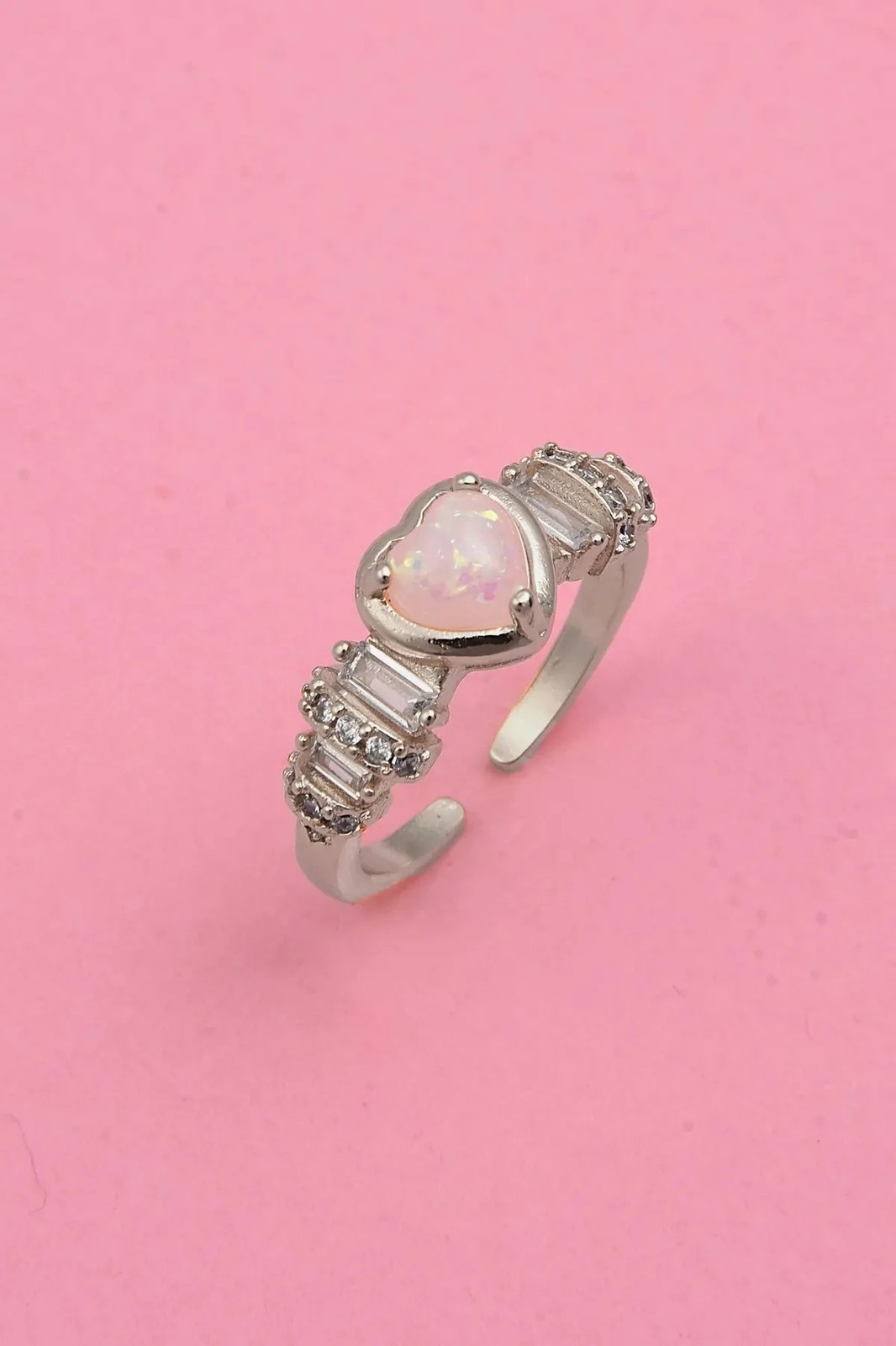 Unazë argjendi Jumeon, ngjyrë argjendi, gur zirkon