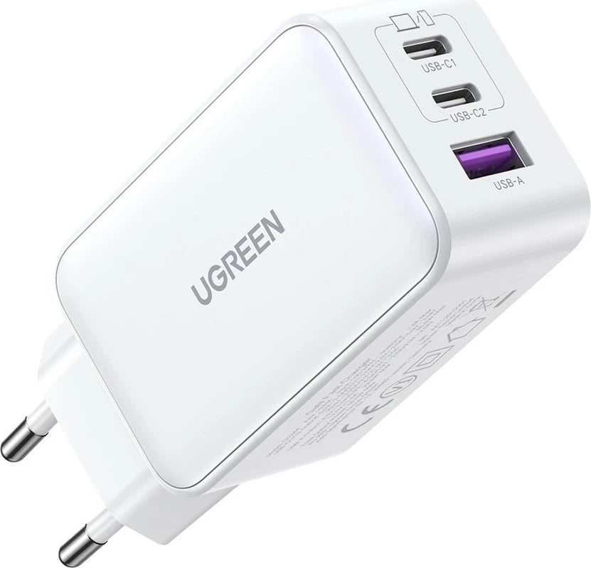 Karikues Ugreen Nexode 140W, 2x USB-C + 1x USB-A, Fast Charging, i bardhë