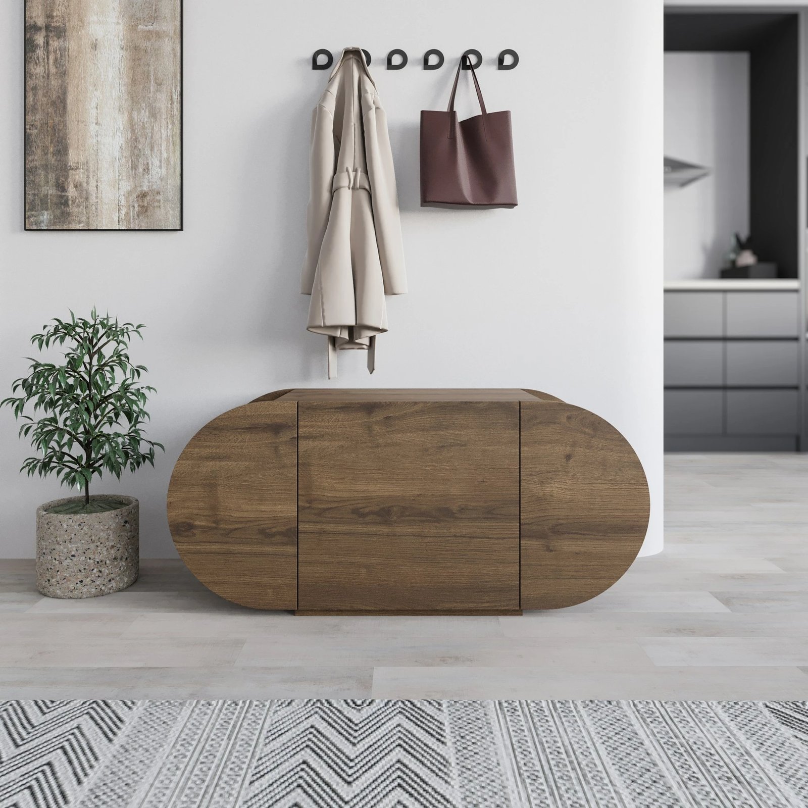 Dollap këpucësh Skye Decor, Pozy Shoe Bench, ngjyrë Hitit