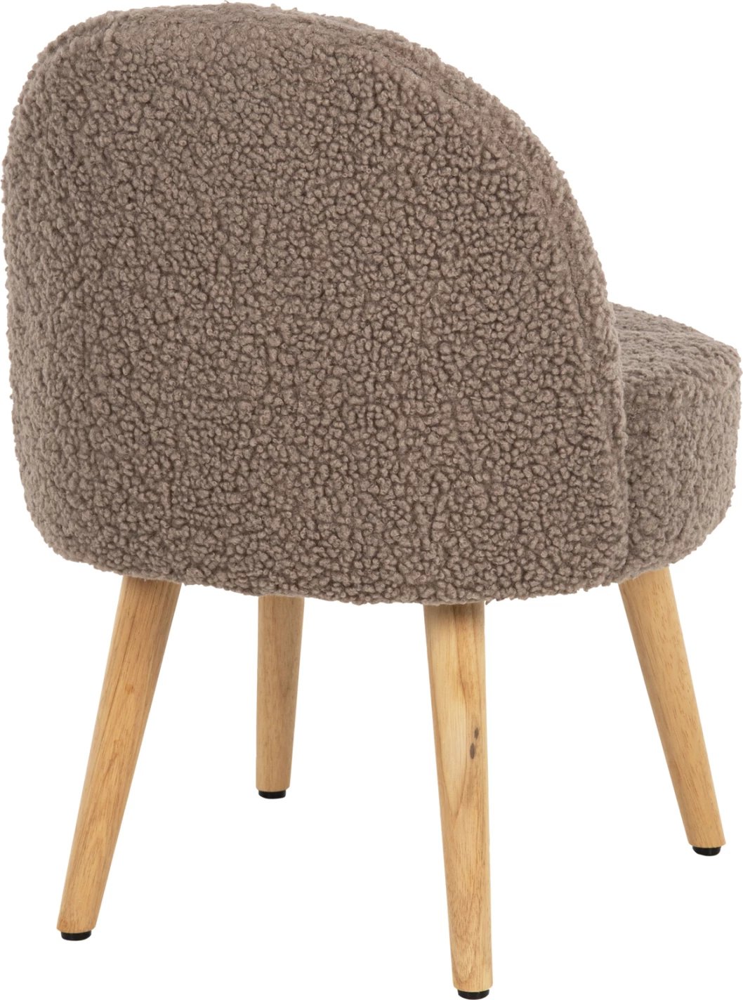 Karrige YASMINE FH8395.25 shpinë e ulët, pëlhurë boucle ngjyrë kafe e lehtë, 47x46x64.5H cm.