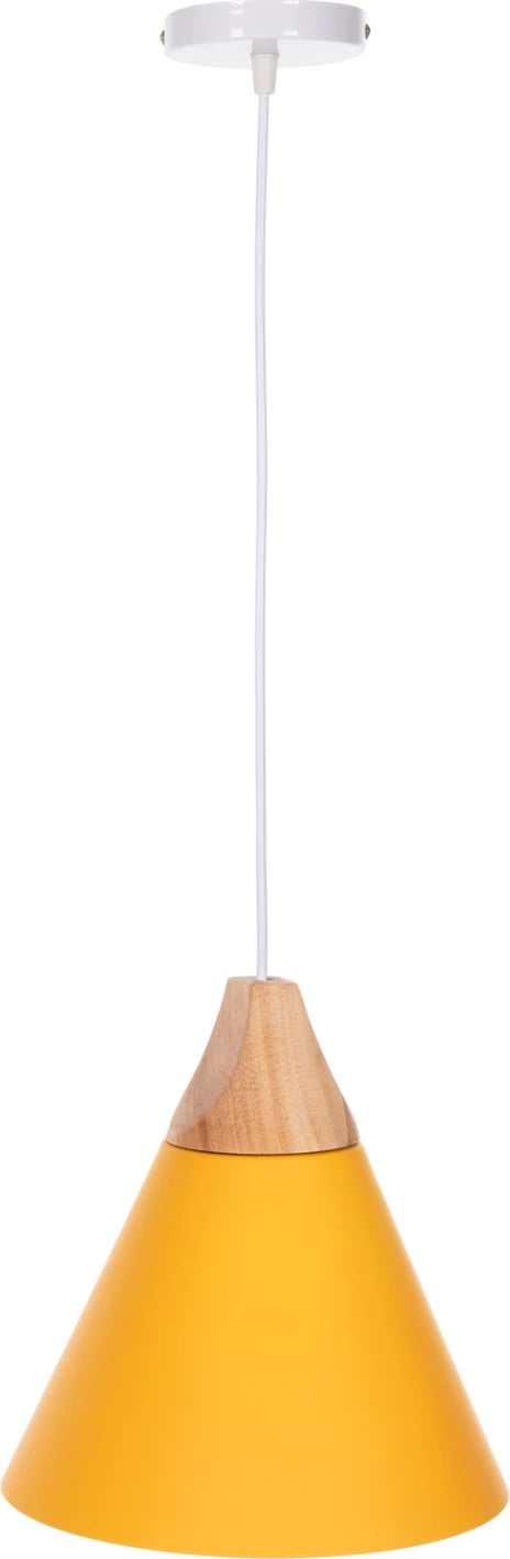 Llambë varëse tavani, kapak metali i verdhë, FH4151, Φ21.5x115H cm Llambë varëse tavani, kapak metali i verdhë, FH4151, Φ21.5x115H cm