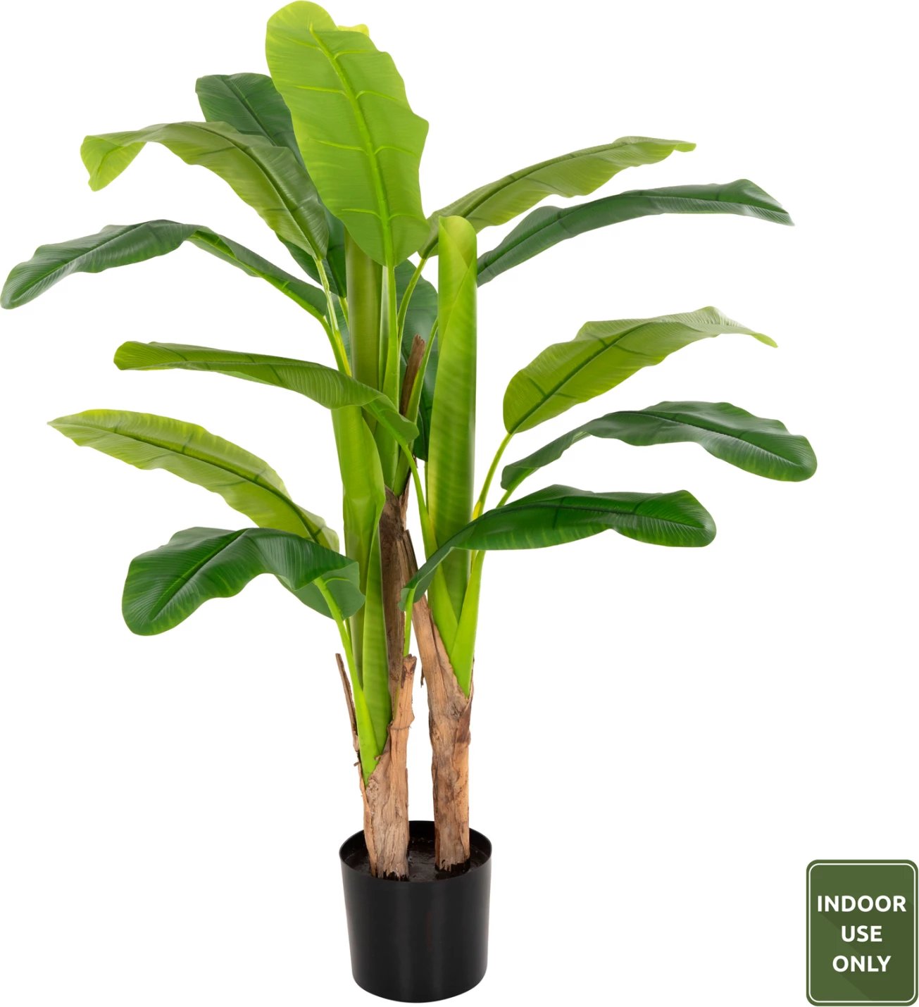 Bimë sintetike dekorative, FH7968, banane në vazo, 123H cm. e gjelbër