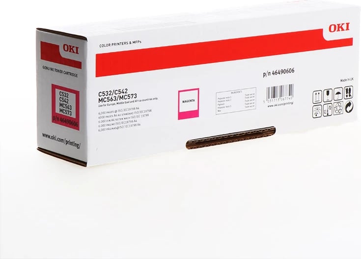 Toner OKI 46490606 XL 6000 faqe Magenta