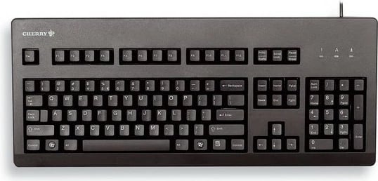 Tastierë Cherry G80-3000, Blue Switch, Full-size, USB/PS2, E zezë