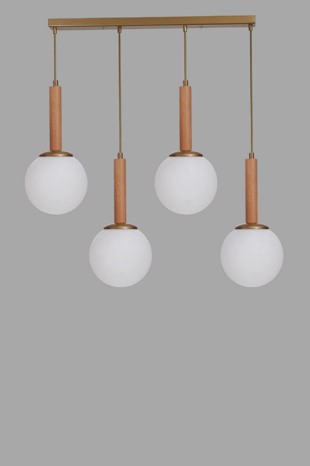 Llambadar Opviq, 9073-6, metal dhe xham, ngjyrë e bardhë, lisi, ari