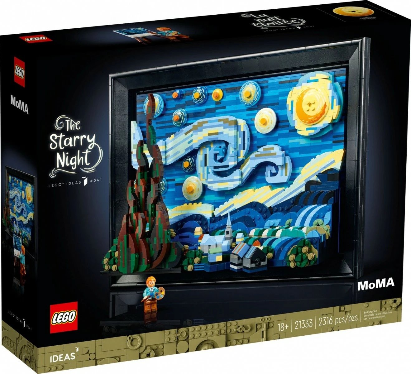 Set LEGO Ideas 21333 Starry Night, 2316 pjesë, për të rritur