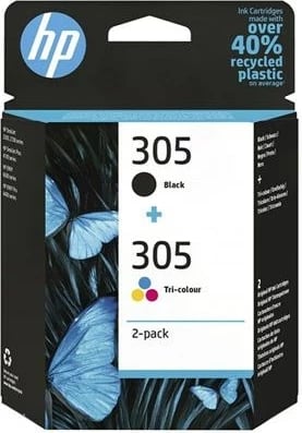 Ngjyrë për printer HP 305, 2 copë, tre ngjyrëshe