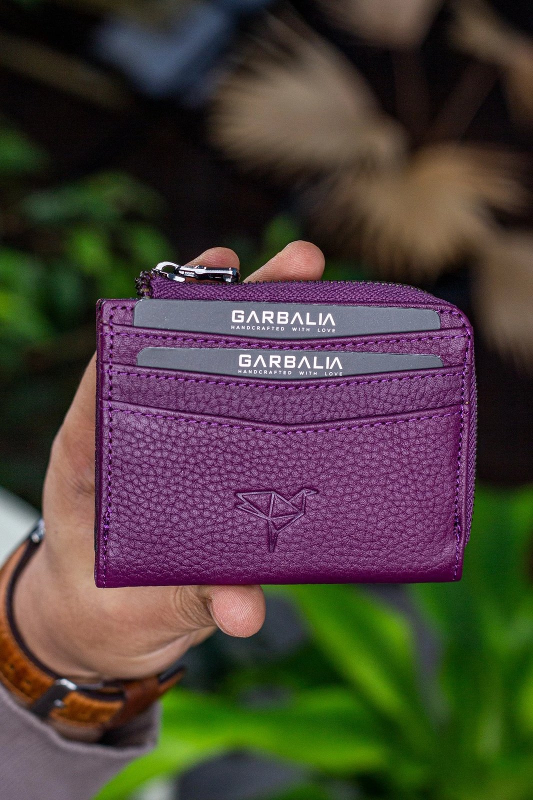 Mbajtës kartelash Zoozie Bags, Figo, ngjyrë damson