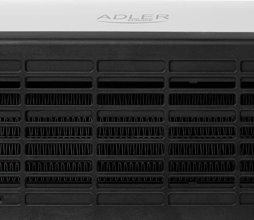 Perde ajri me LED, Adler AD 7751, element qeramik, 1000/2000W, telekomandë dhe programues, e bardhë