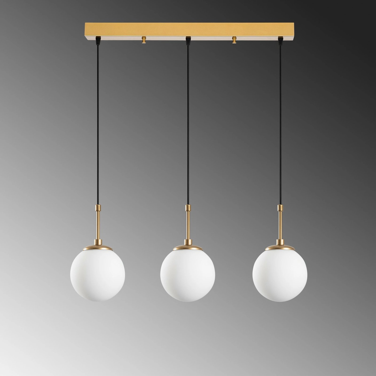 Llambë tavani Opviq, Orbital, ngjyrë ari, 65x15x115cm