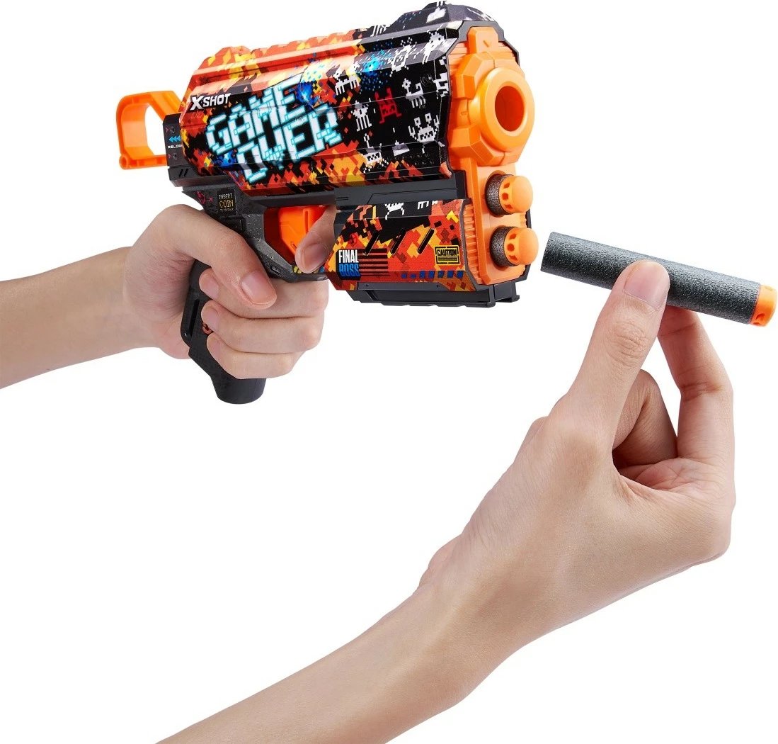 Blaster lodër ZURU X-Shot Skins Flux, 8 shigjeta, shumëngjyrësh