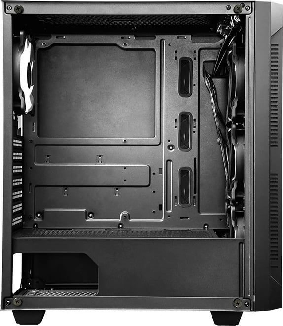 Kasë Chieftec Hunter GS-01B-OP, midi tower, xham i temperuar, RGB, e zezë Kasë Chieftec Hunter GS-01B-OP, midi tower, xham i temperuar, RGB, e zezë