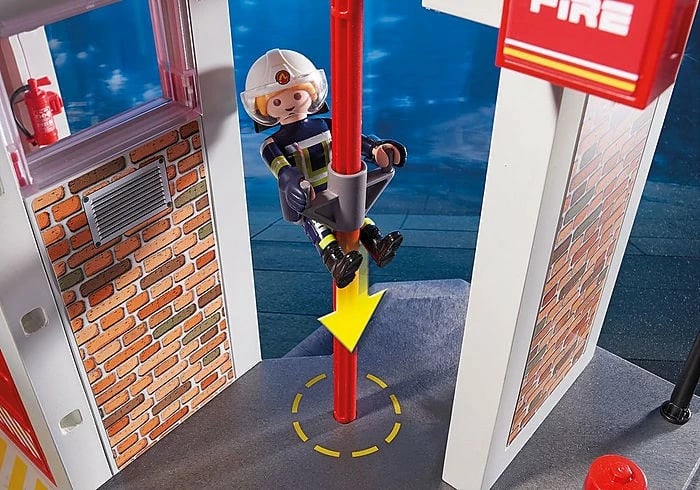 Set lodrash Playmobil City Action 9462, stacion i madh zjarri