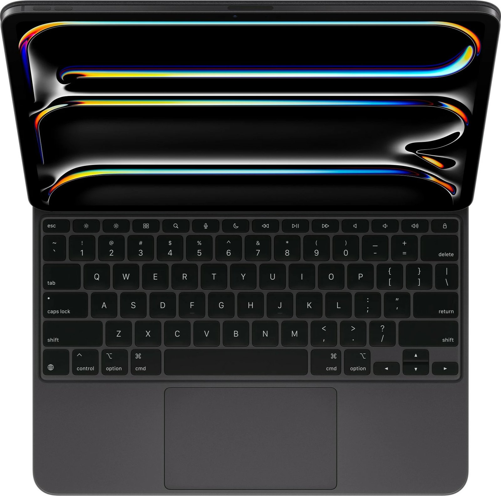 Tastierë Apple Magic për iPad Pro 13-inch (M4) - US English - E zezë, QWERTY, US English, Trackpad, Scissor key switch, 1 mm, Apple