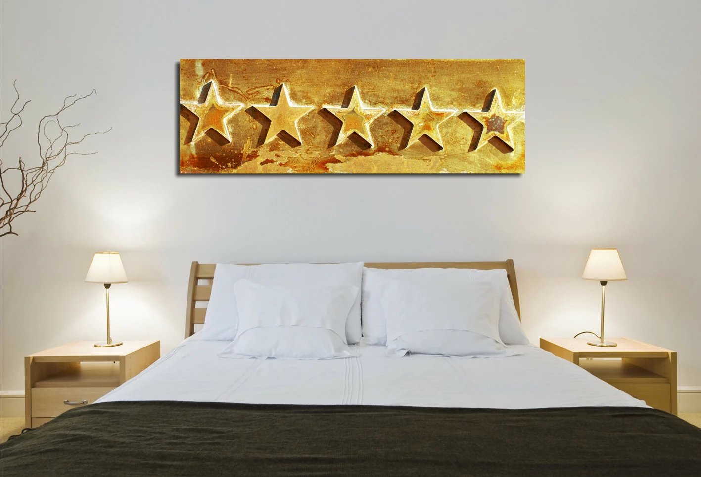 Pikturë dekorative në kanavacë, shumëngjyrëshe, Wallity, PC138, 30x80cm