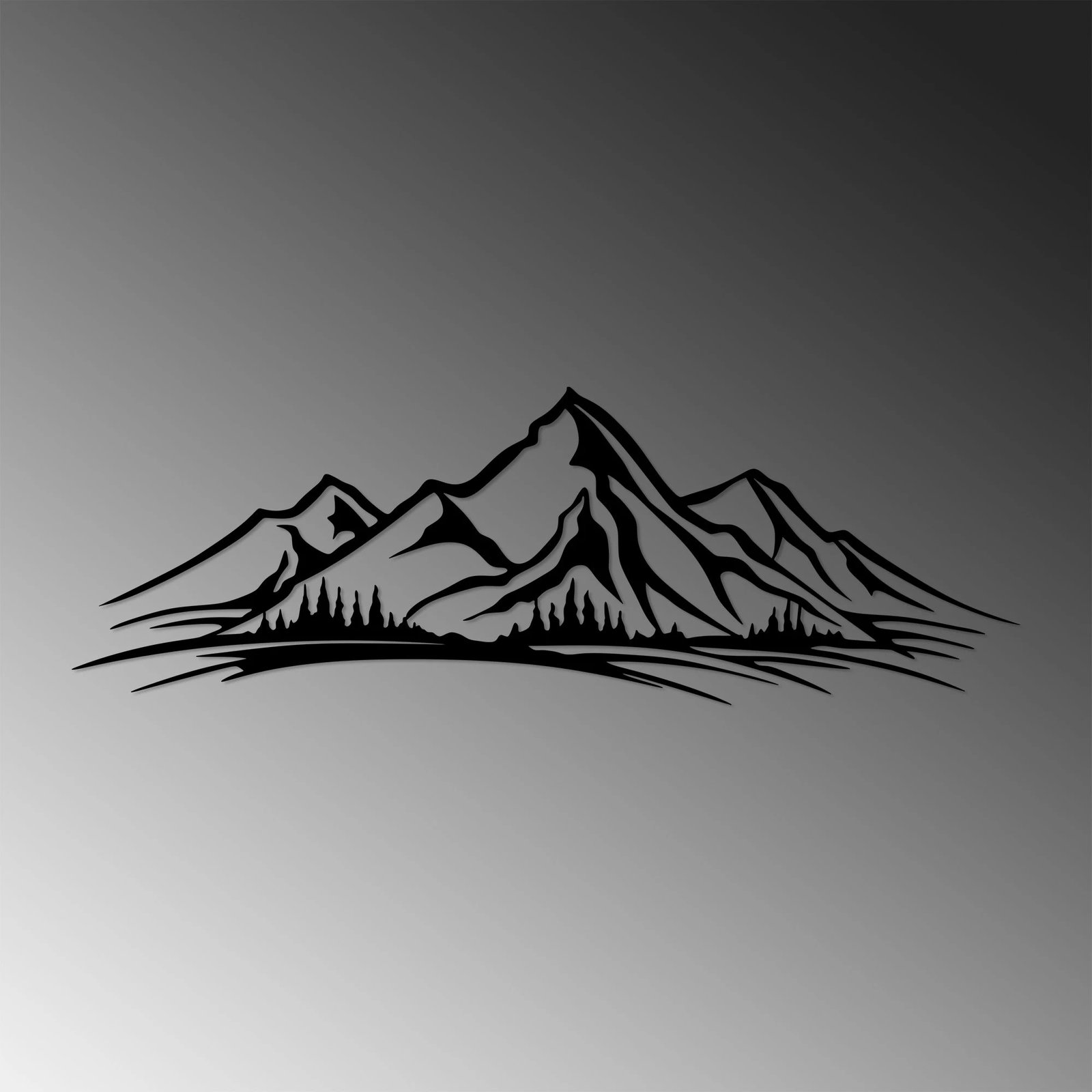 Aksesor dekorativ metalik për mur, Wallity, Cebekler - 463