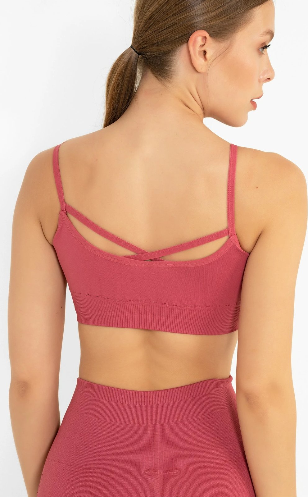Bra sportiv Jumeon, ngjyrë rose, 001-001291
