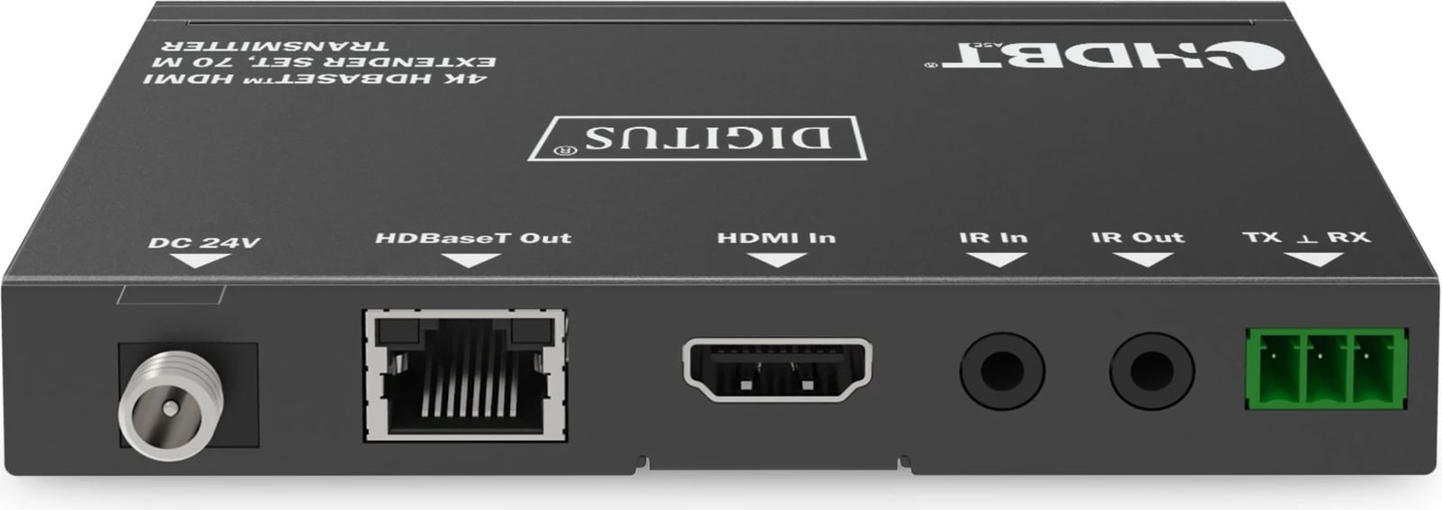 Set HDMI Extender Digitus 4K HDBaseT, 70m, AV transmetues & pranues, i zi