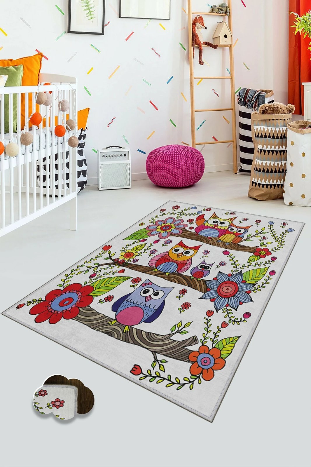 Qilim shumëngjyrësh për fëmijë, 80x120cm, Conceptum Hypnose, KHMFESTO002KEÇE