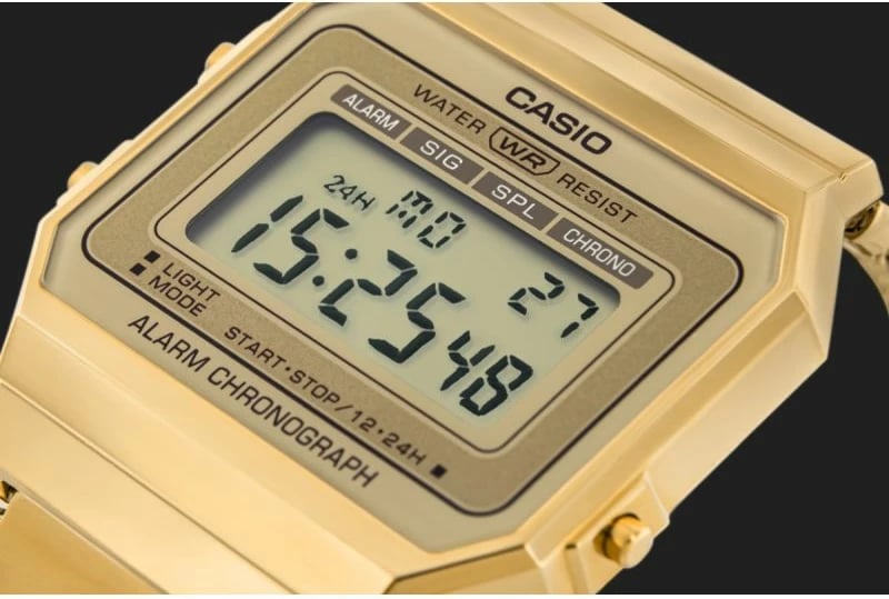 Orë dore për meshkuj Casio, ari