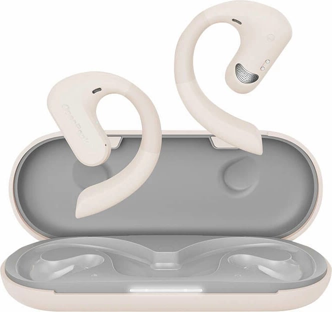 Kufje sportive wireless OneOdio OpenRock S, TWS, Bluetooth 5.3, IPX5, krem