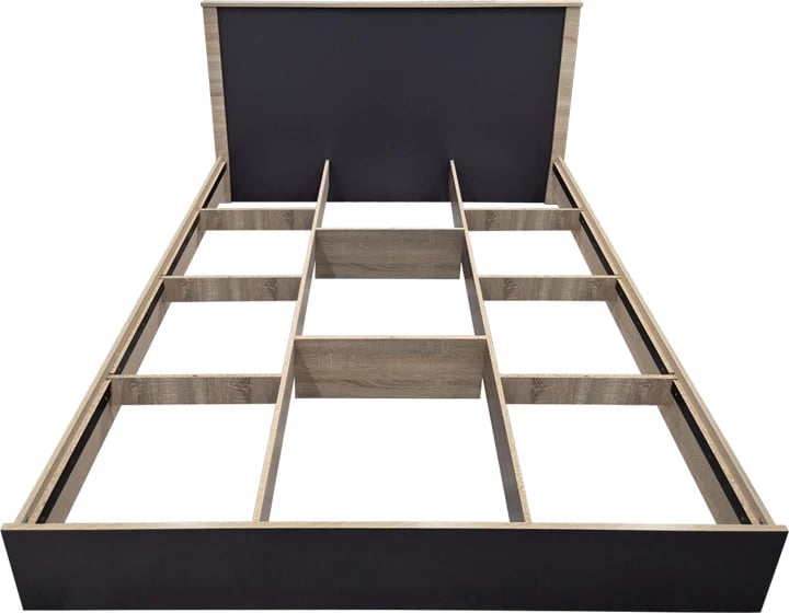 Krevat Athos, ngjyrë sonoma-antracit, 160x200cm