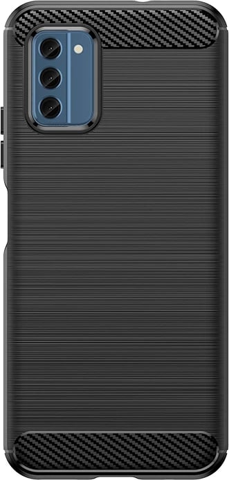 Mbështjellës Hurtel Carbon Case për Nokia C300, silikon, i zi