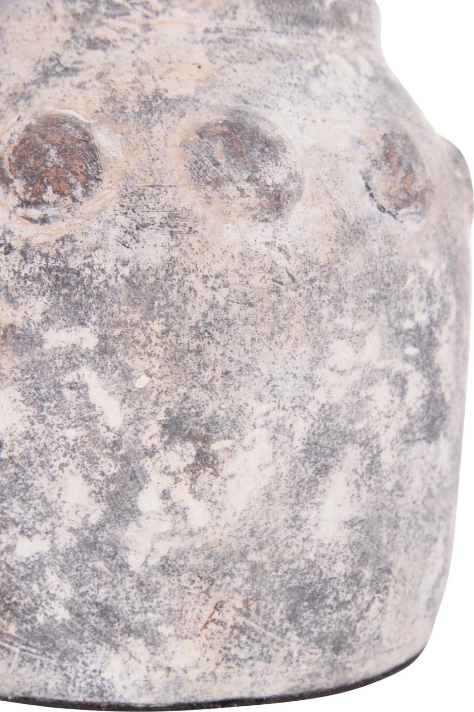 Vazo dekorative tavoline, terrakote, ngjyrë gri, VERMO FH4392, 20x19cm Vazo dekorative tavoline, terrakote, ngjyrë gri, VERMO FH4392, 20x19cm