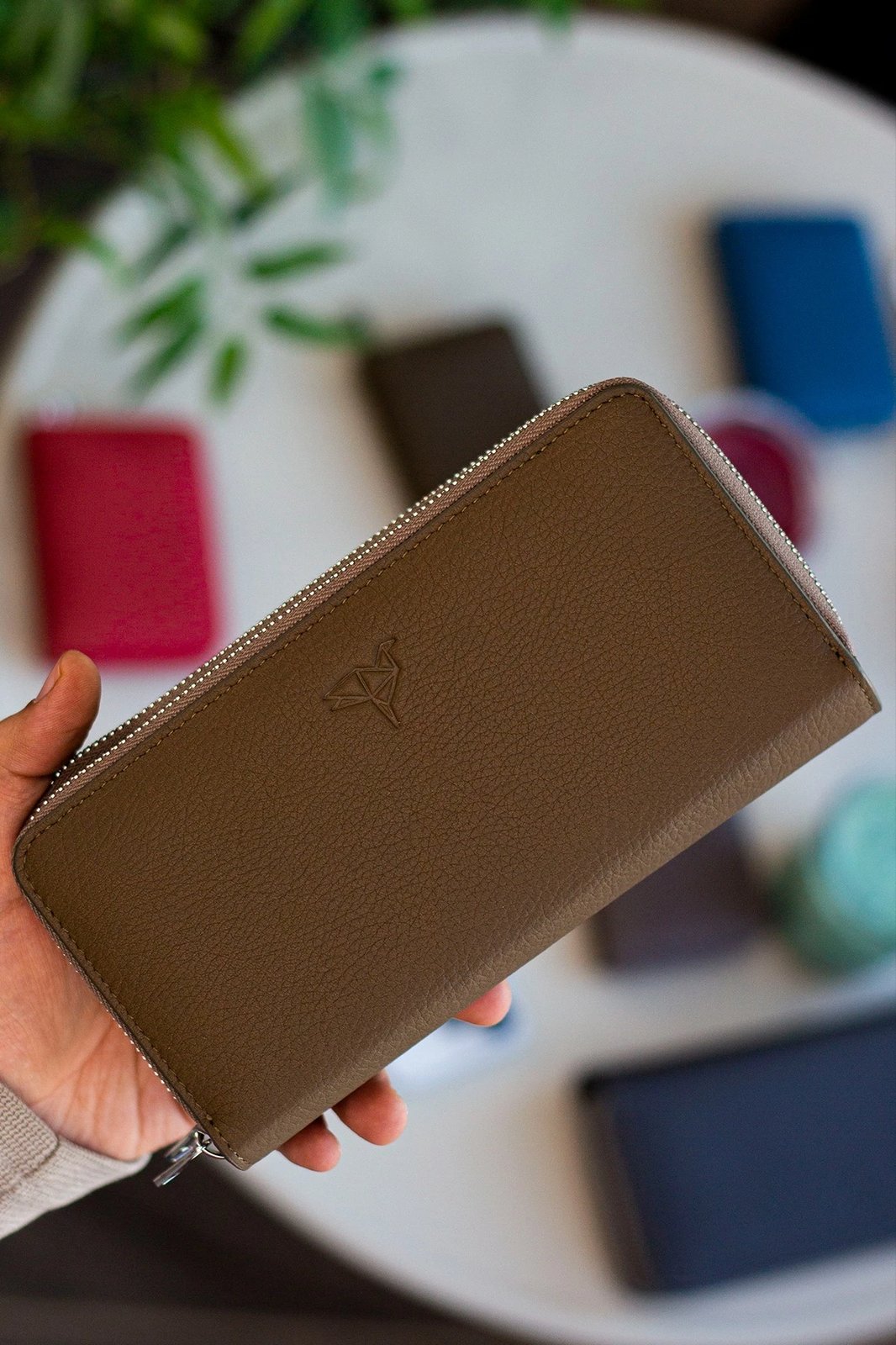 Portofol unisex Zoozie Bags Orleans, ngjyrë e gjelbër