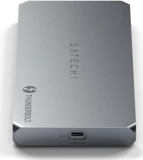 Docking station Satechi Thunderbolt 4, 2x USB-A, 2x HDMI, Ethernet, ngjyrë argjendi