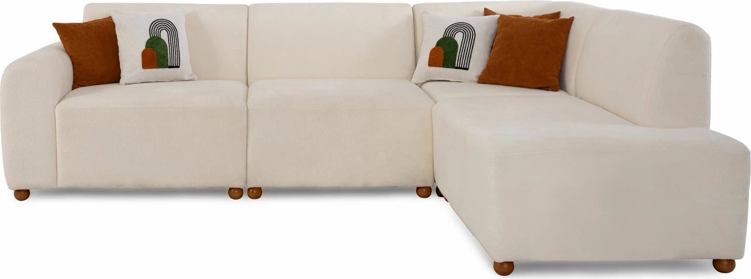 Këndore Atelier del Sofa S-Loft, e bardhë, e djathtë