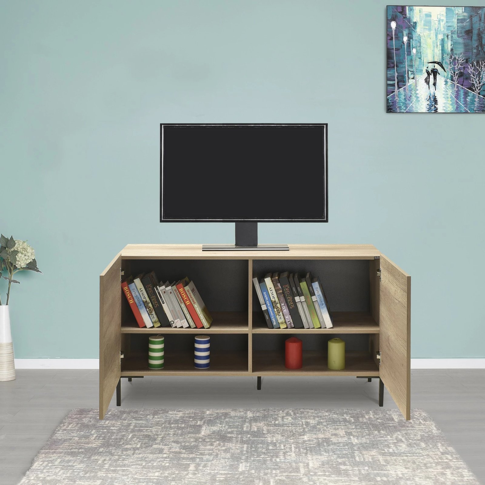 Komodë për TV Hanah Home, Tvc-722-Tt-1, ngjyrë taupe