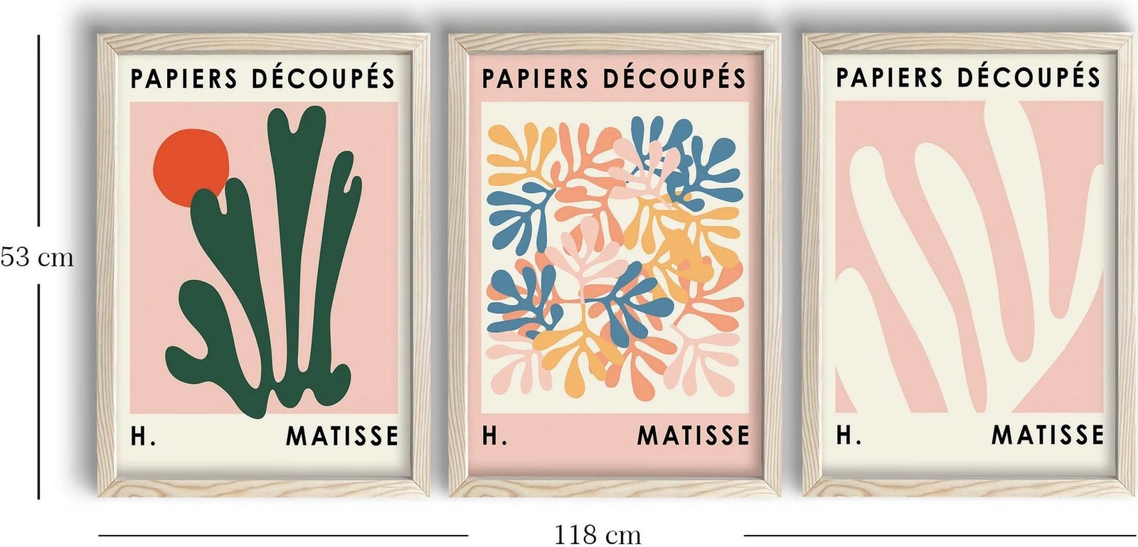 Pikturë dekorative me kornizë MDF (3 copë), Wallity, 3P3853NISCT-009