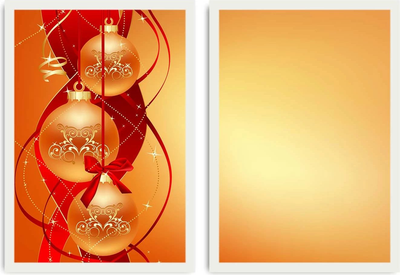 Pikturë dekorative me kornizë MDF (2 copë), Wallity, 2PBCTNOEL-02