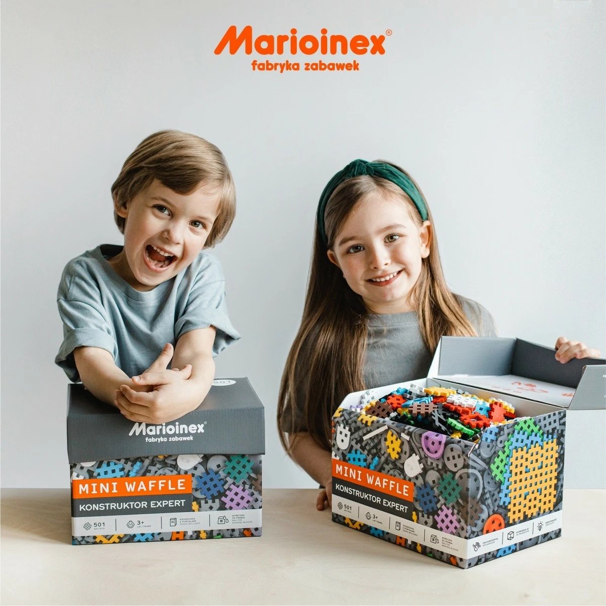 Set ndërtimi Marioinex Mini Waffle Constructor Expert, 501 pjesë, plastikë, për fëmijë