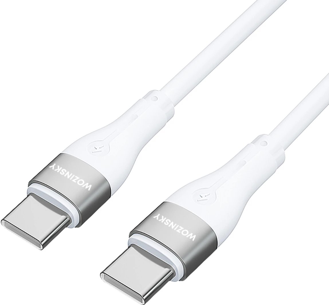 Kabllo USB-C në USB-C Wozinsky WSTCC1, 1m, 65W, Bardhë