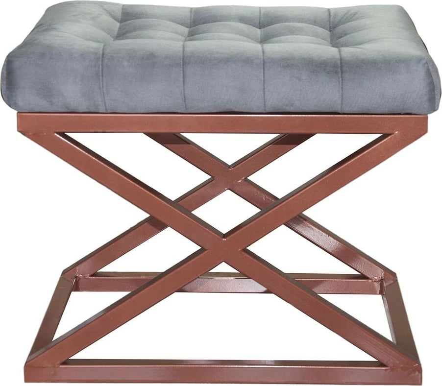 Puf Atelier del Sofa, ngjyrë bakri dhe gri, Capraz