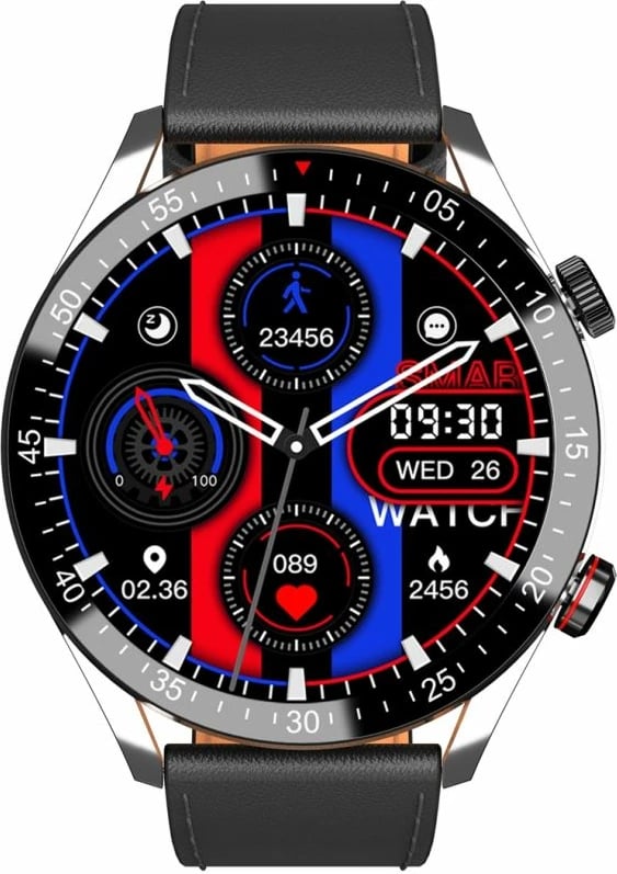 Smartwatch për meshkuj Gravity, e zezë