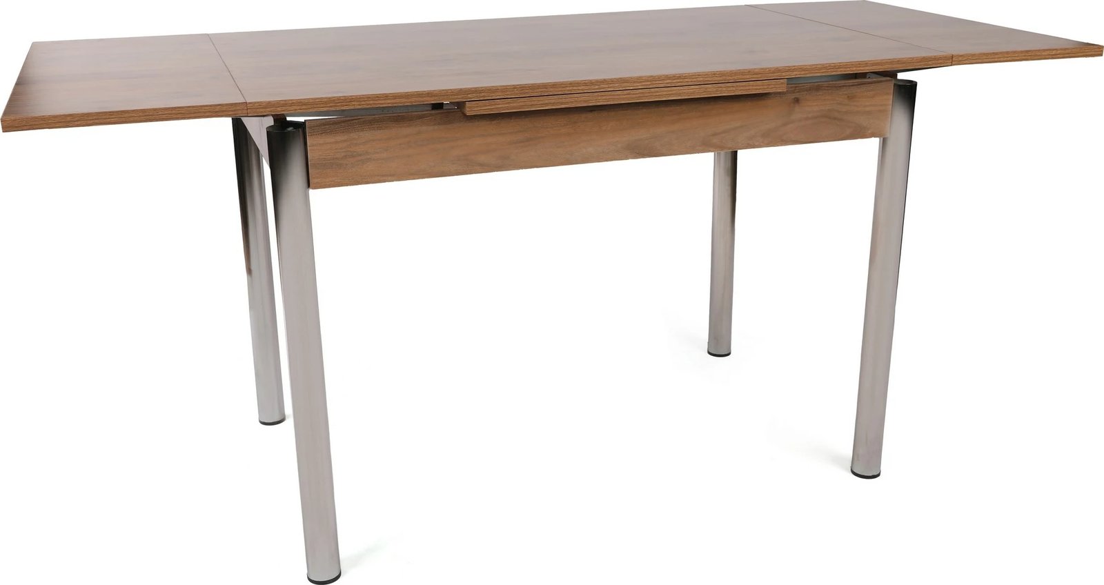 Tavolinë ngrënieje me zgjatje, ngjyrë arre dhe argjendi, Polo - 1308