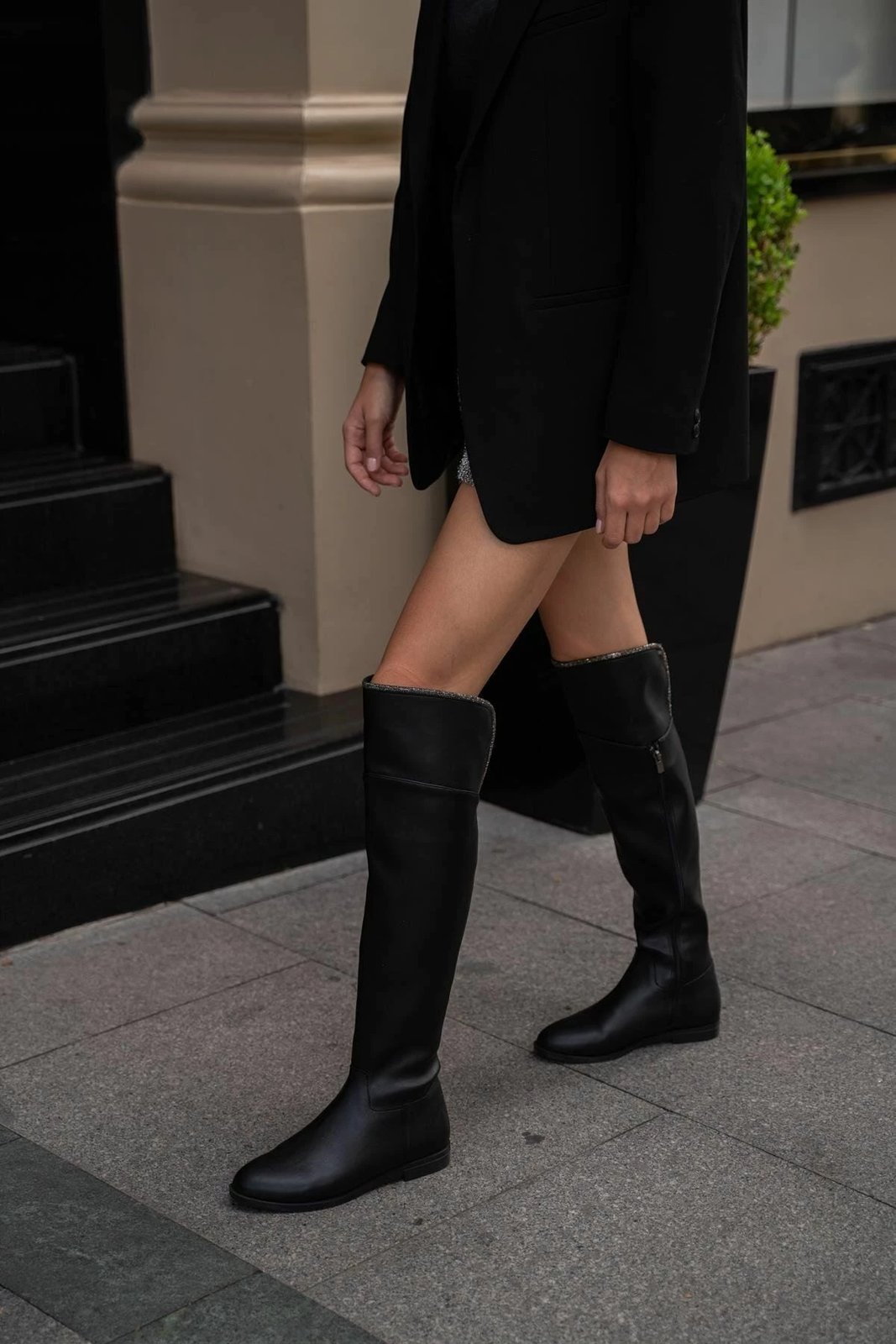 Çizme për gra, ngjyrë e zezë, Jumeon, MK1350123KR20-003