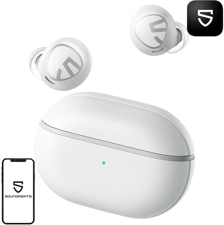 Kufje TWS Soundpeats Free2 Classic, Bluetooth 5.1, IPX5, të bardha