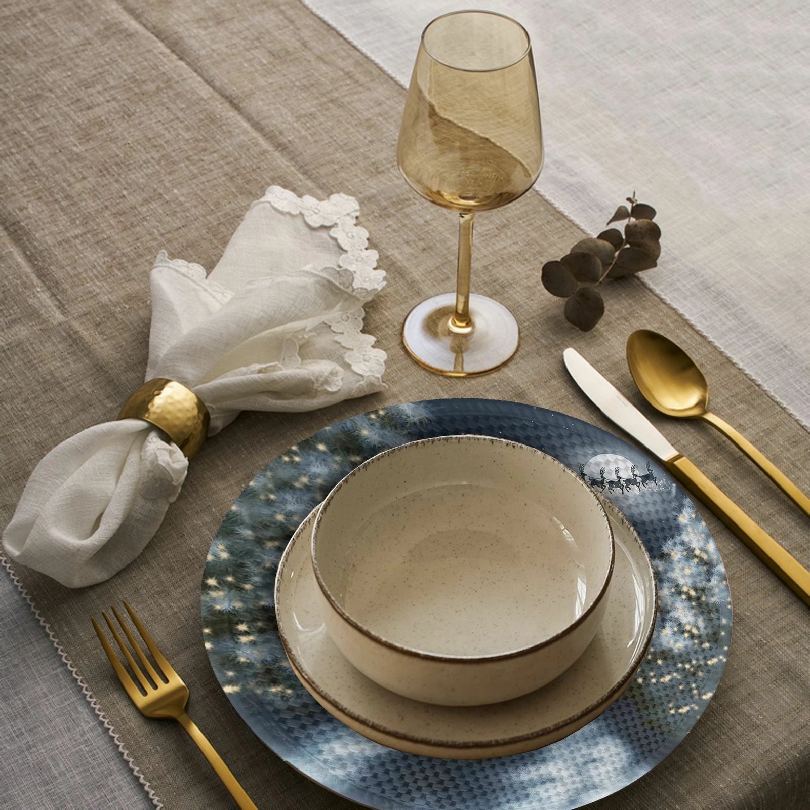 Set nënshtrues tavoline Hermia Concept, 3723Supla, shumëngjyrësh, 4 copë