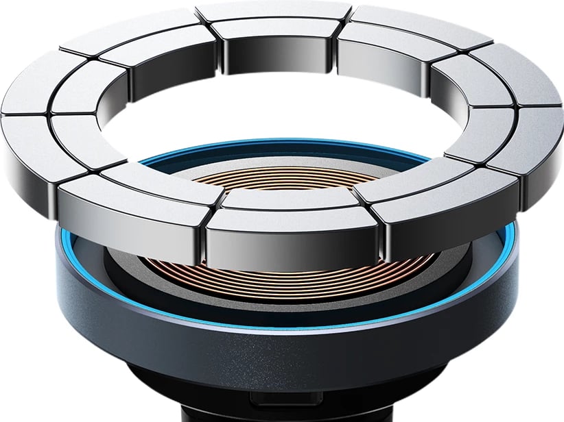 Mbajtës magnetik për veturë Joyroom JR-ZS240 Pro me karikues wireless 15W, i zi