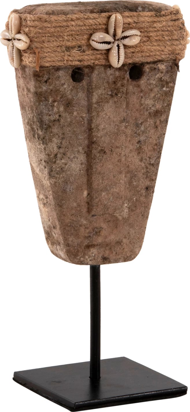 Dekor tavoline fytyrë, FH4315, gur Paras, në mbajtëse metalike të zezë, 7x10x7x21H cm Dekor tavoline fytyrë, FH4315, gur Paras, në mbajtëse metalike të zezë, 7x10x7x21H cm