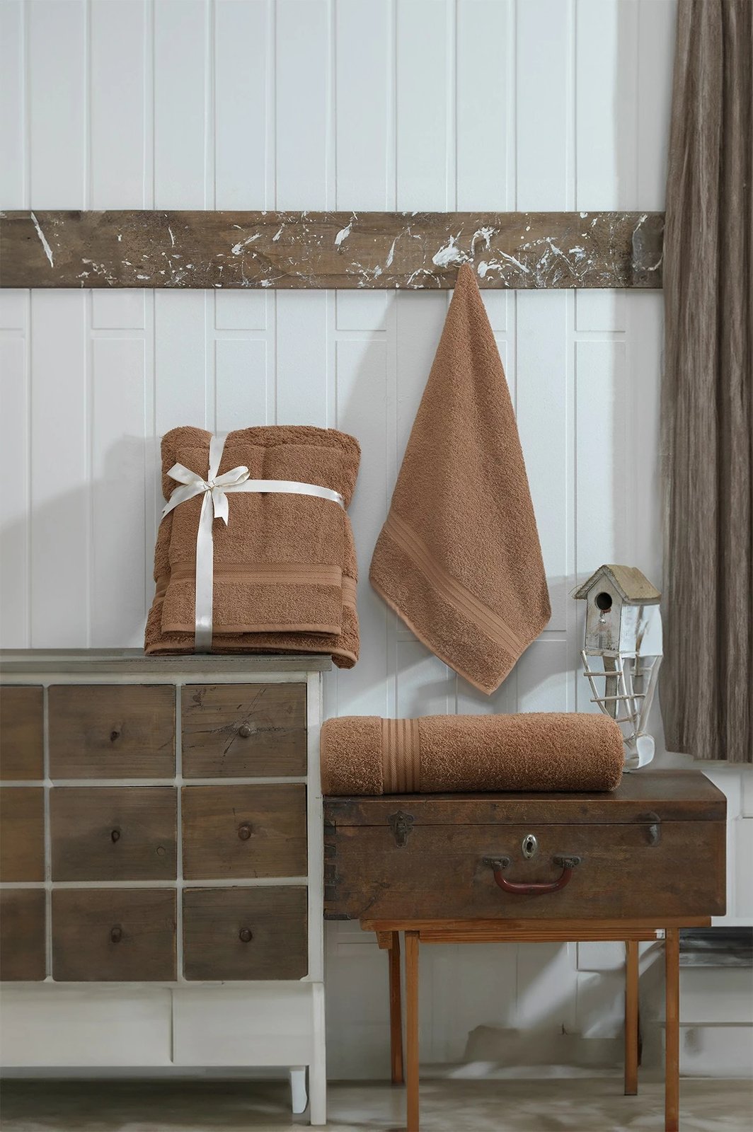 Set peshqirësh (2 copë), Mijolnir, kafe, DS