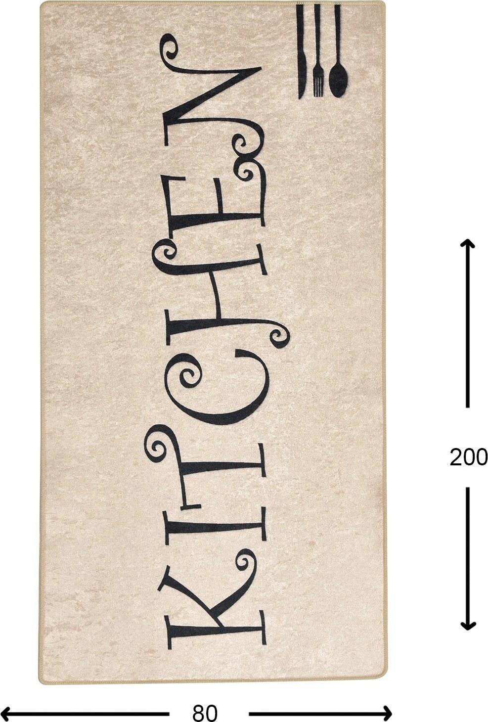 Qilim për korridor, shumëngjyrësh, Conceptum Hypnose, Spoon, 80x200cm